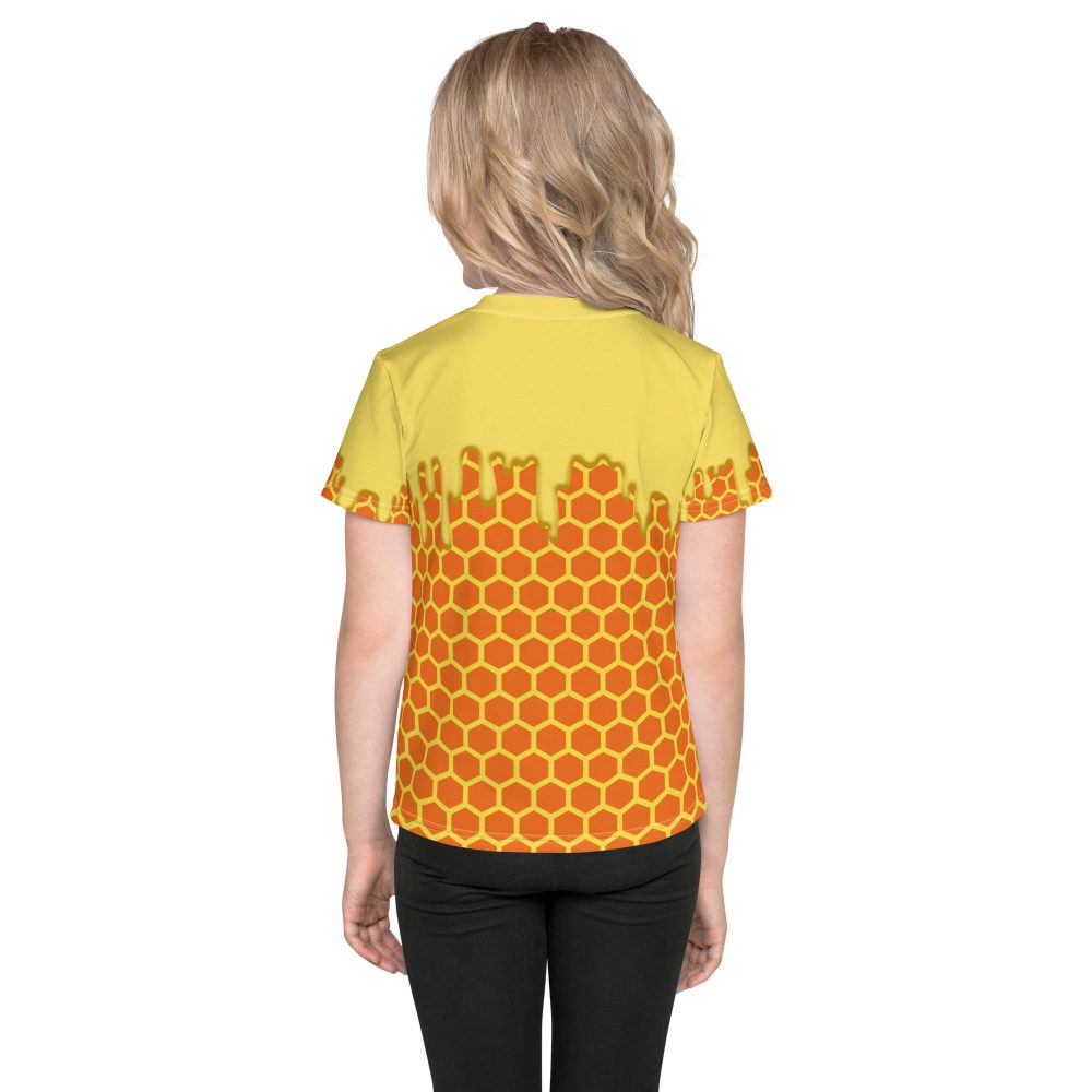 Honey Comb Halloween Cosplay Costume Kids T-shirt - Image 2