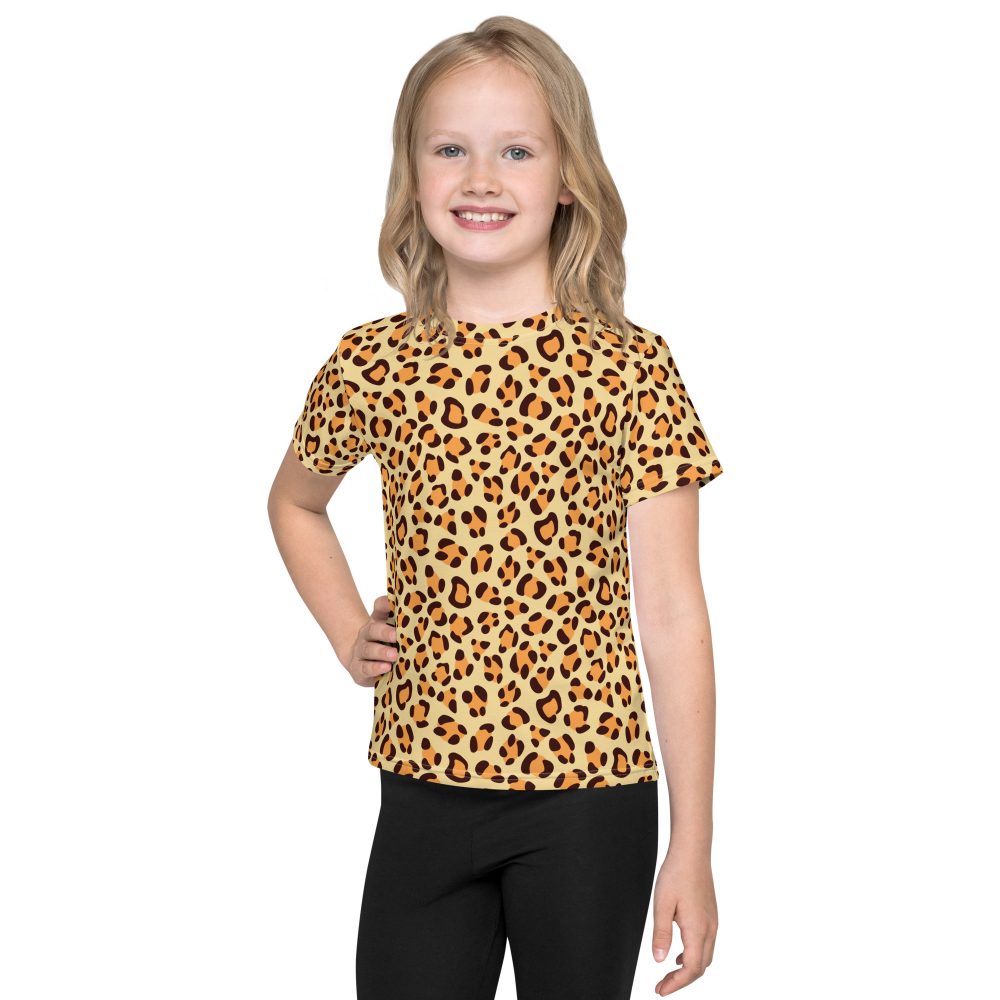 Leopard Jaguar Halloween Cosplay Costume Kids T-shirt