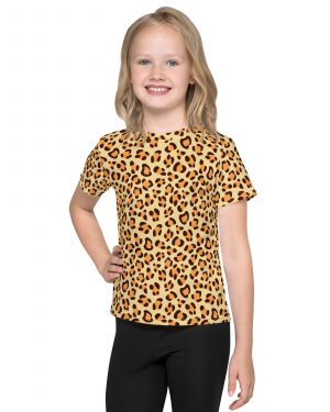 Leopard Jaguar Halloween Cosplay Costume Kids T-shirt