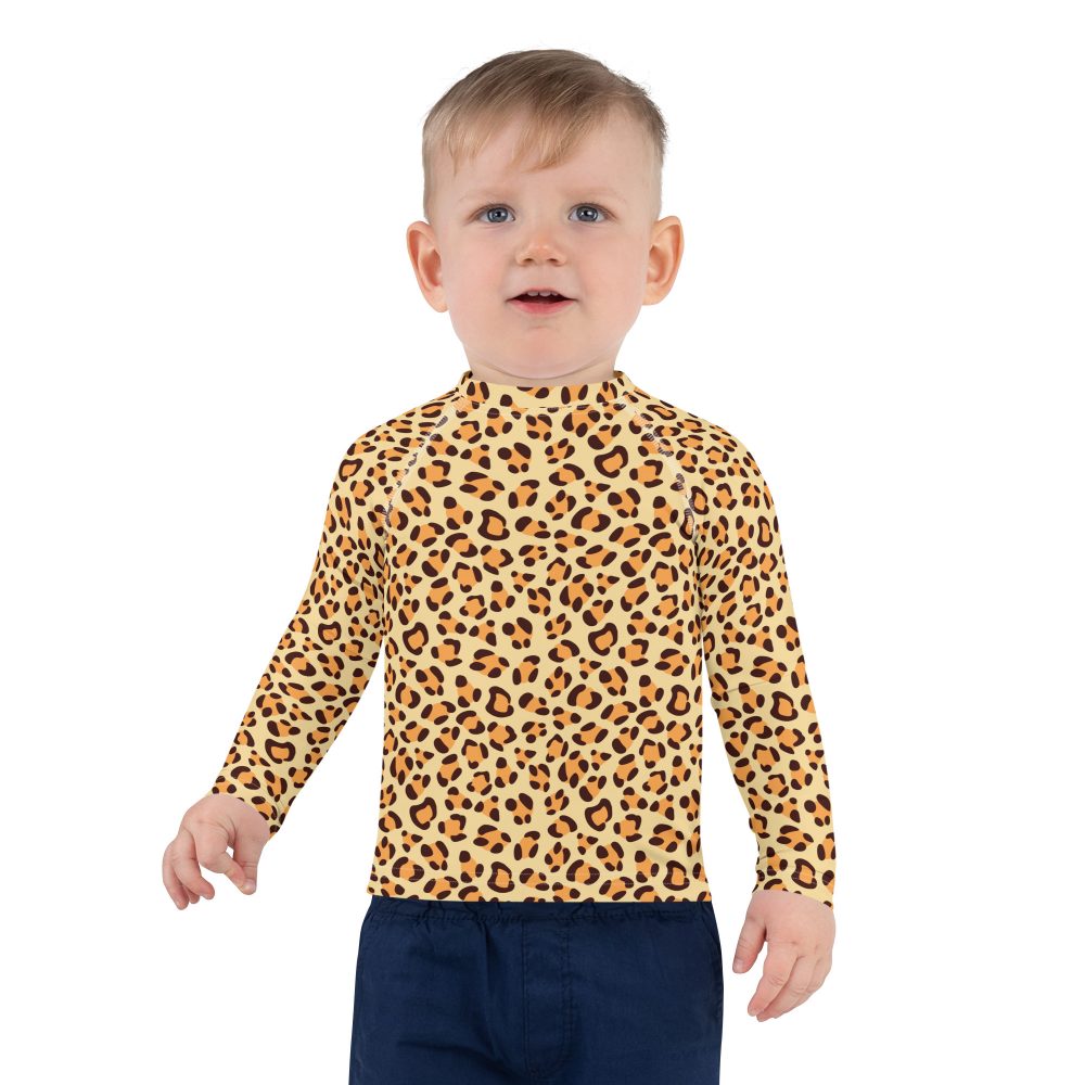 Leopard Jaguar Halloween Cosplay Costume Kids Rash Guard