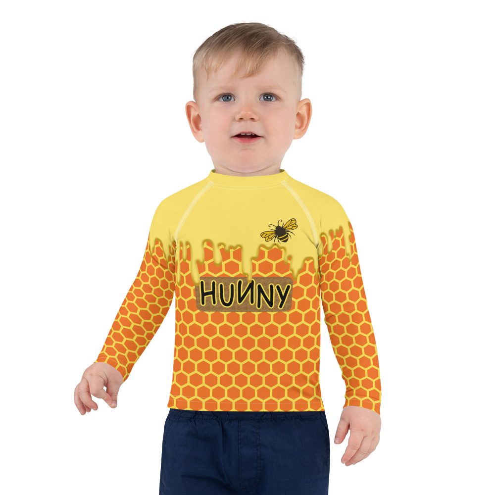 Honey Comb Halloween Cosplay Costume Kids Rash Guard