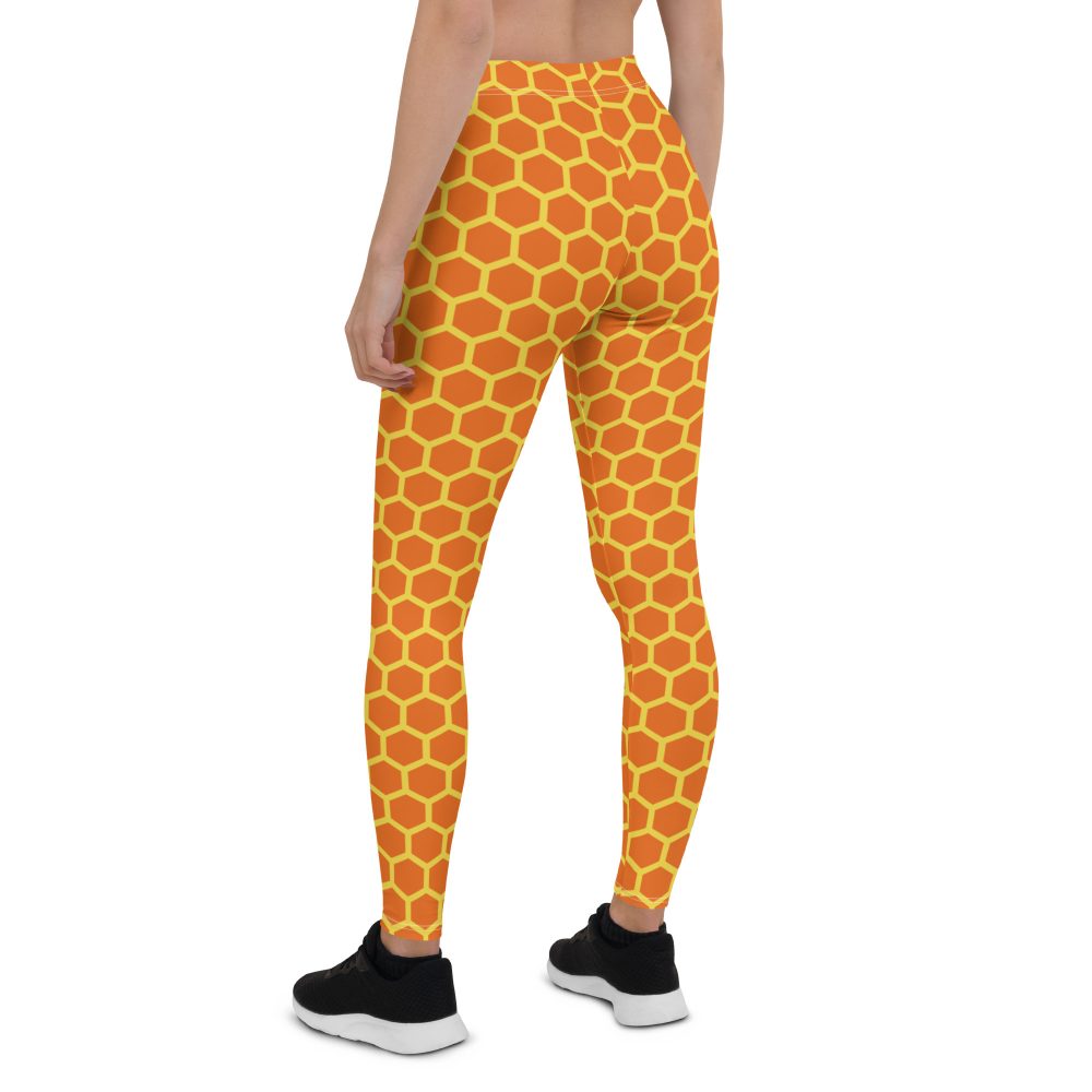 Honey Comb Halloween Cosplay Costume Leggings - Image 2