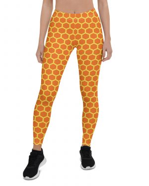 Honey Comb Halloween Cosplay Costume Leggings