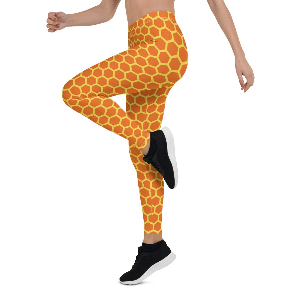 Honey Comb Halloween Cosplay Costume Leggings - Image 4