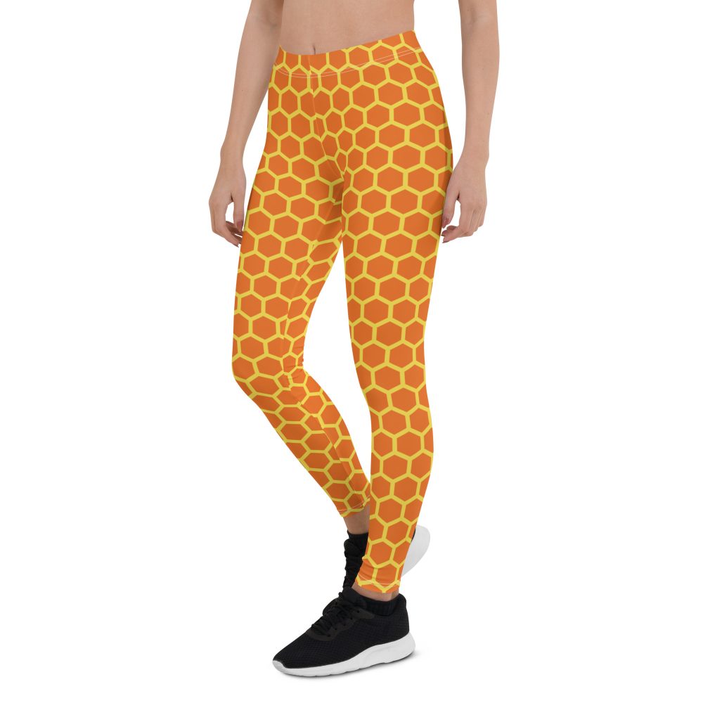 Honey Comb Halloween Cosplay Costume Leggings - Image 3