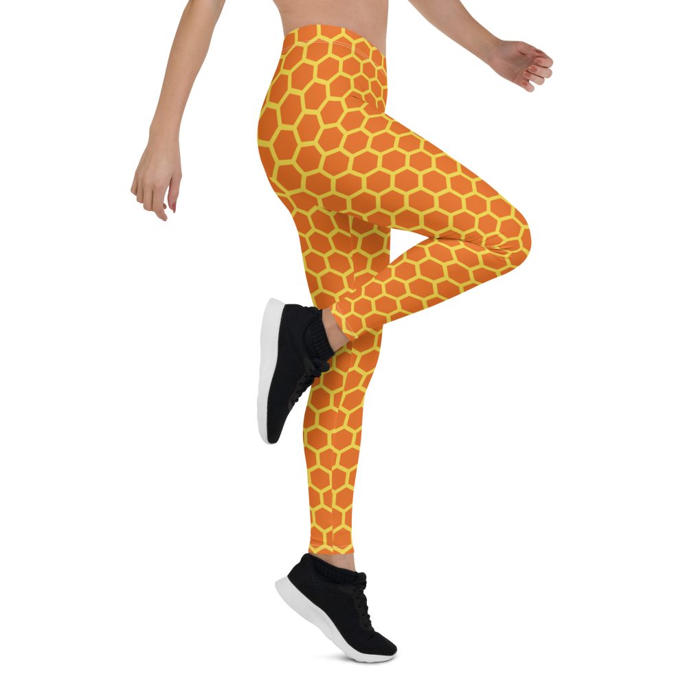 Honey Comb Halloween Cosplay Costume Leggings - Image 6