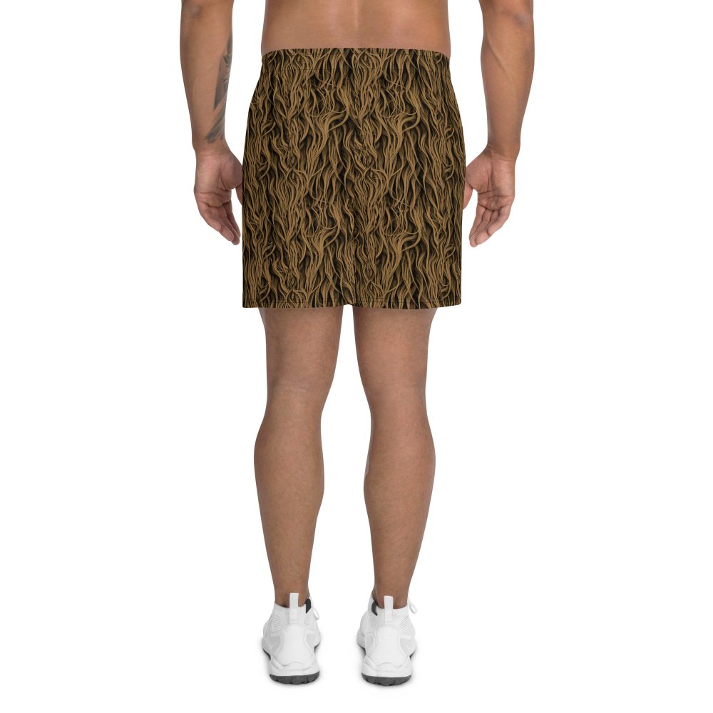 Sasquatch Big Foot Chewbacca Halloween Cosplay Costume Men's Athletic Shorts - Image 4