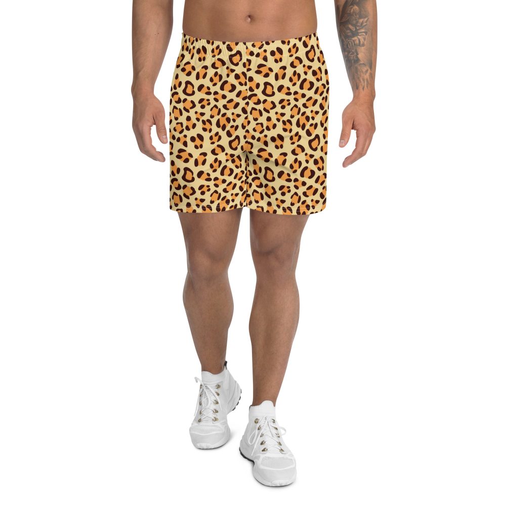 Leopard Jaguar Halloween Cosplay Costume Men's Athletic Shorts