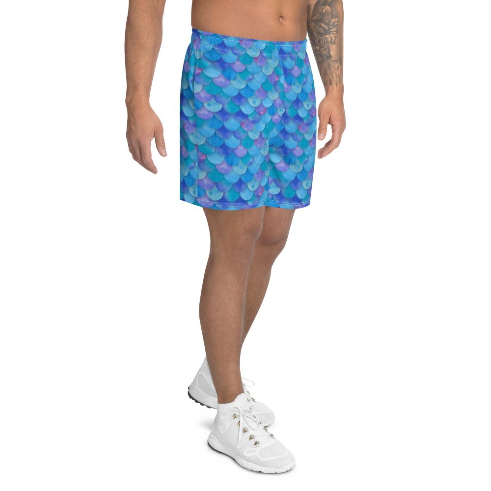 Sea Monster Mermaid Halloween Cosplay Costume Men's Athletic Shorts - Image 2