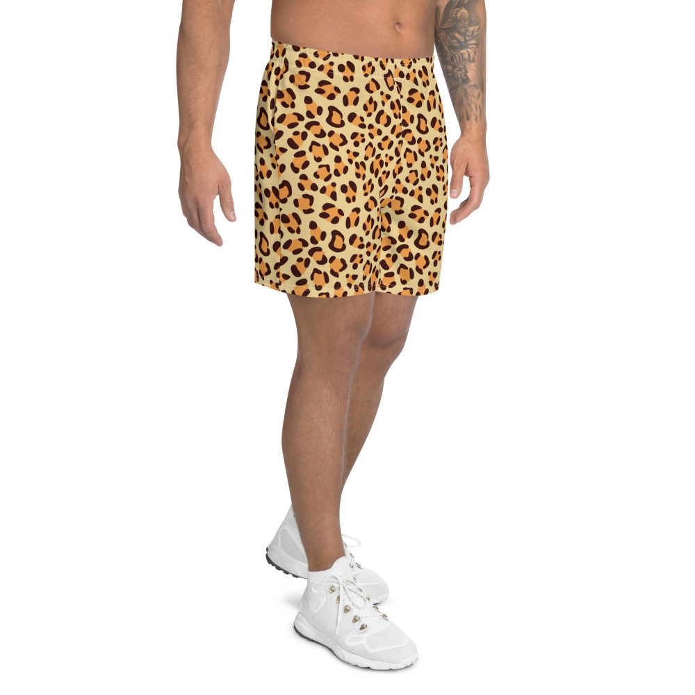 Leopard Jaguar Halloween Cosplay Costume Men's Athletic Shorts - Image 2