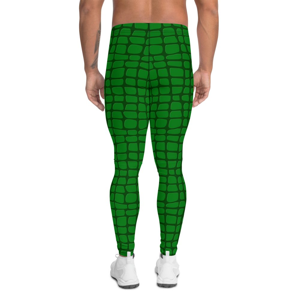 crocodile costume, alligator costume, reptile skin, activewear, running, rundisney, rundisney costume, dance costume, men's costume, uv protection, men's leggings, leggings, meggings, polyester, spandex, gusset