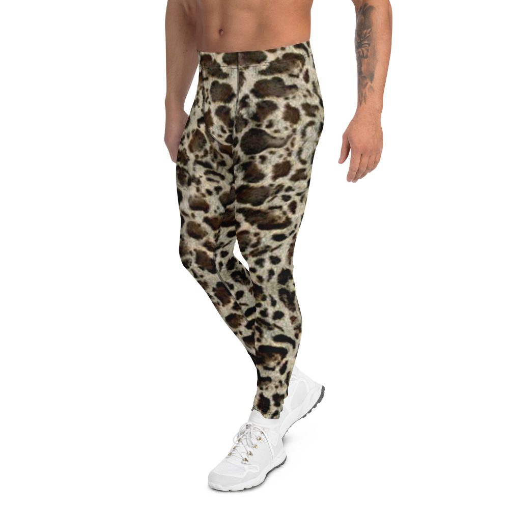 snake costume, jaguar, leopard, reptile costume, animal print, activewear, running, rundisney, rundisney costume, dance costume, men's costume, uv protection, men's leggings, leggings, meggings, polyester, spandex, gusset