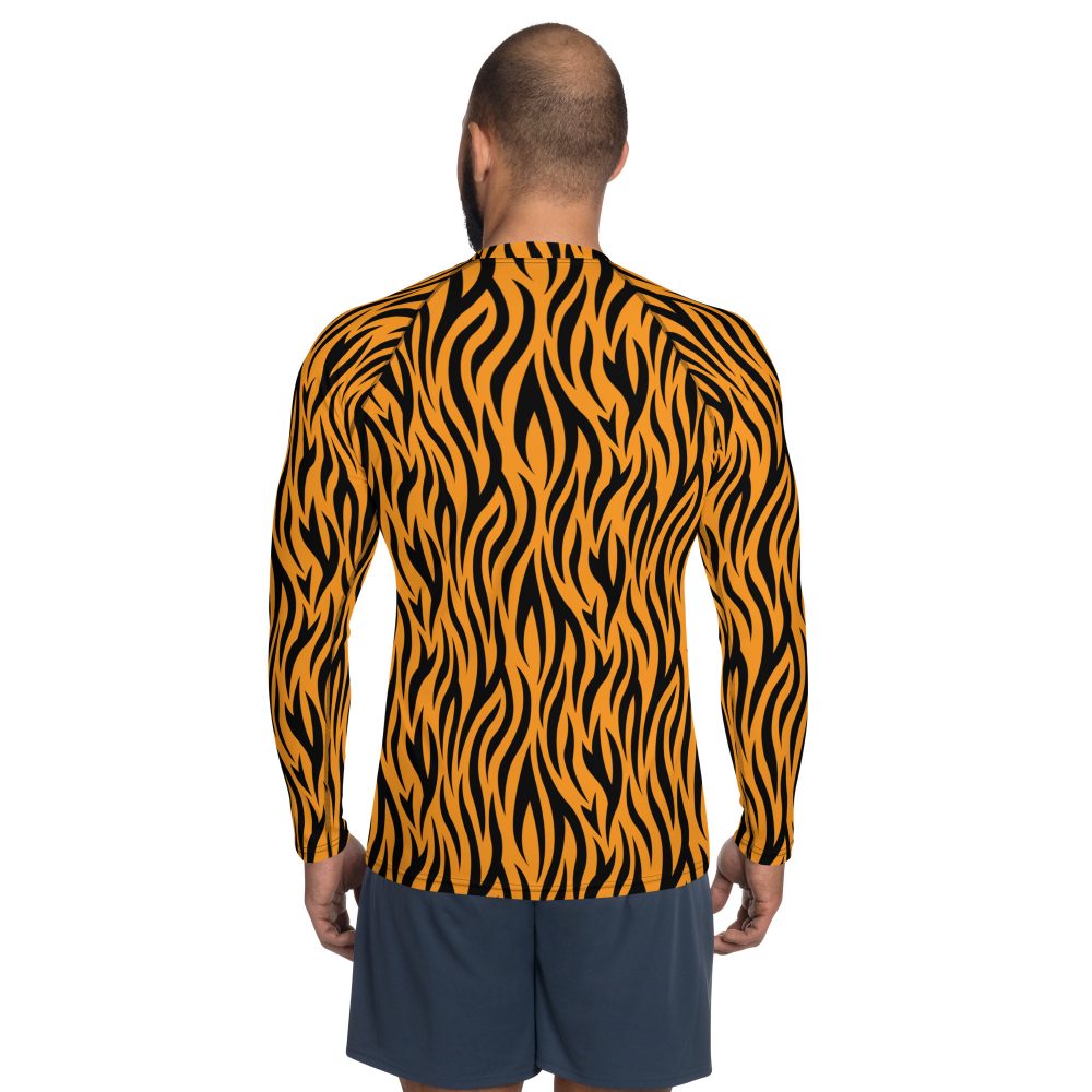 Tiger Rajah Halloween Cosplay Costume Men's Rash Guard - Image 2