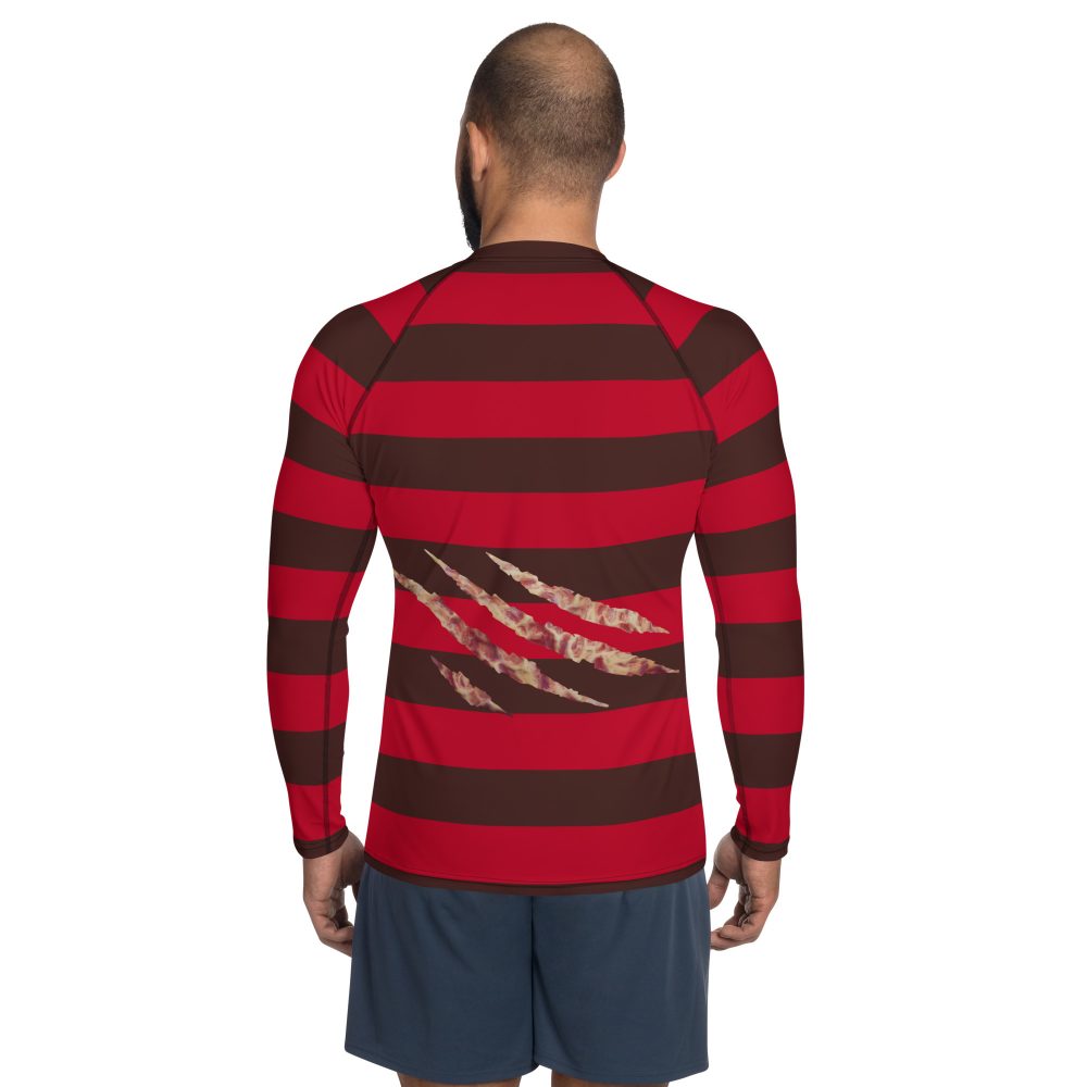 Freddy Nightmare Serial Killer Cosplay Costume Men's Rash Guard - Image 2