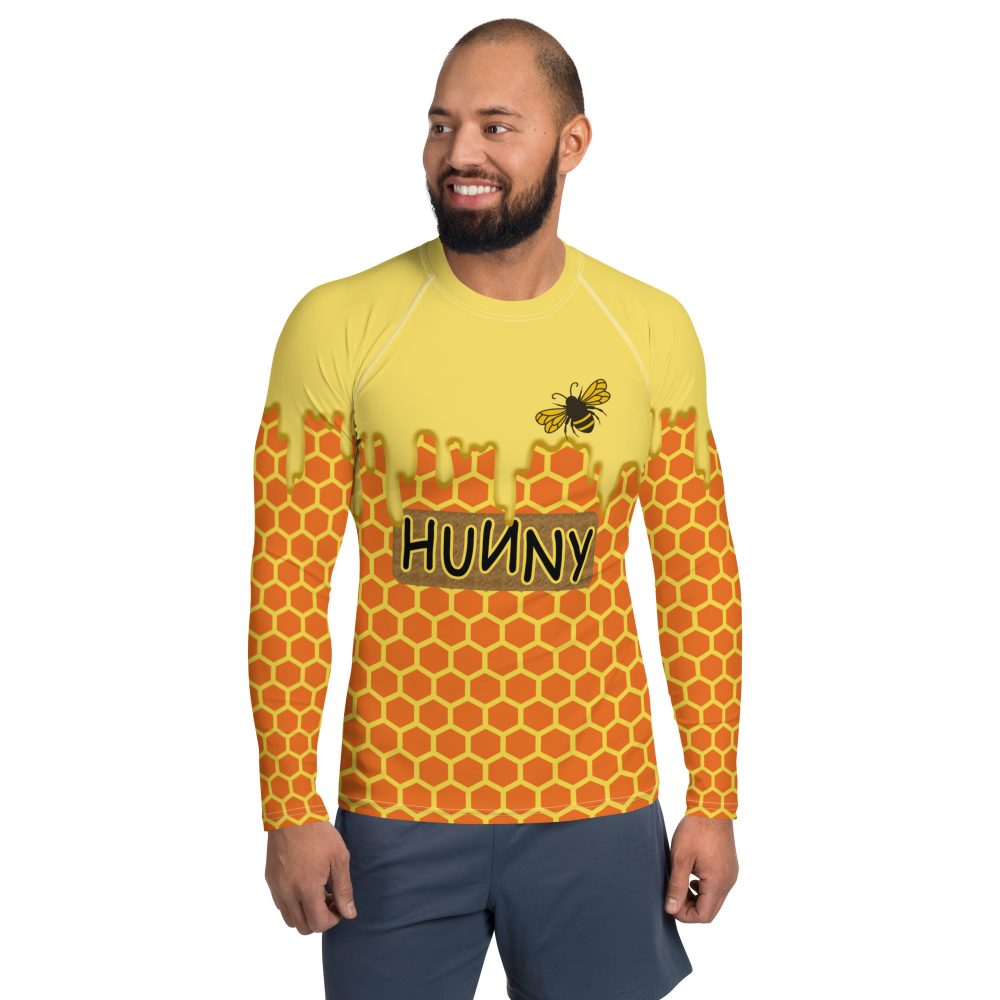 Honey Comb Halloween Cosplay Costume Men's Rash Guard