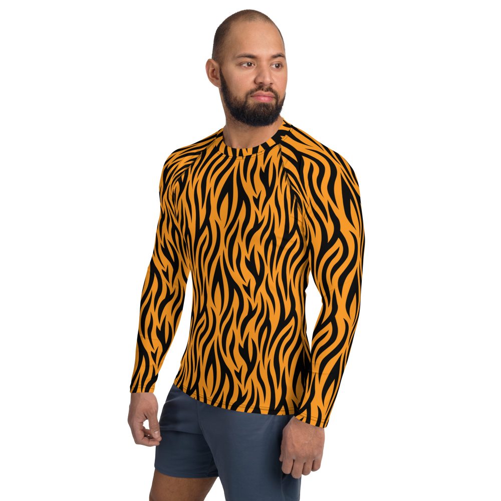 Tiger Rajah Halloween Cosplay Costume Men's Rash Guard - Image 3