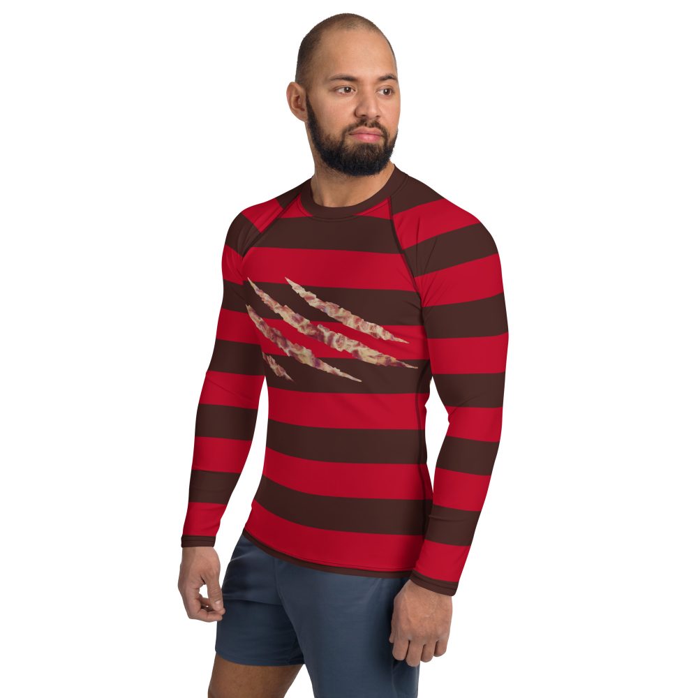 Freddy Nightmare Serial Killer Cosplay Costume Men's Rash Guard - Image 3