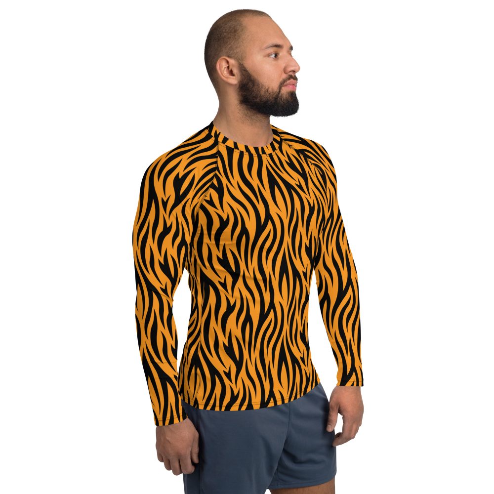 Tiger Rajah Halloween Cosplay Costume Men's Rash Guard - Image 4