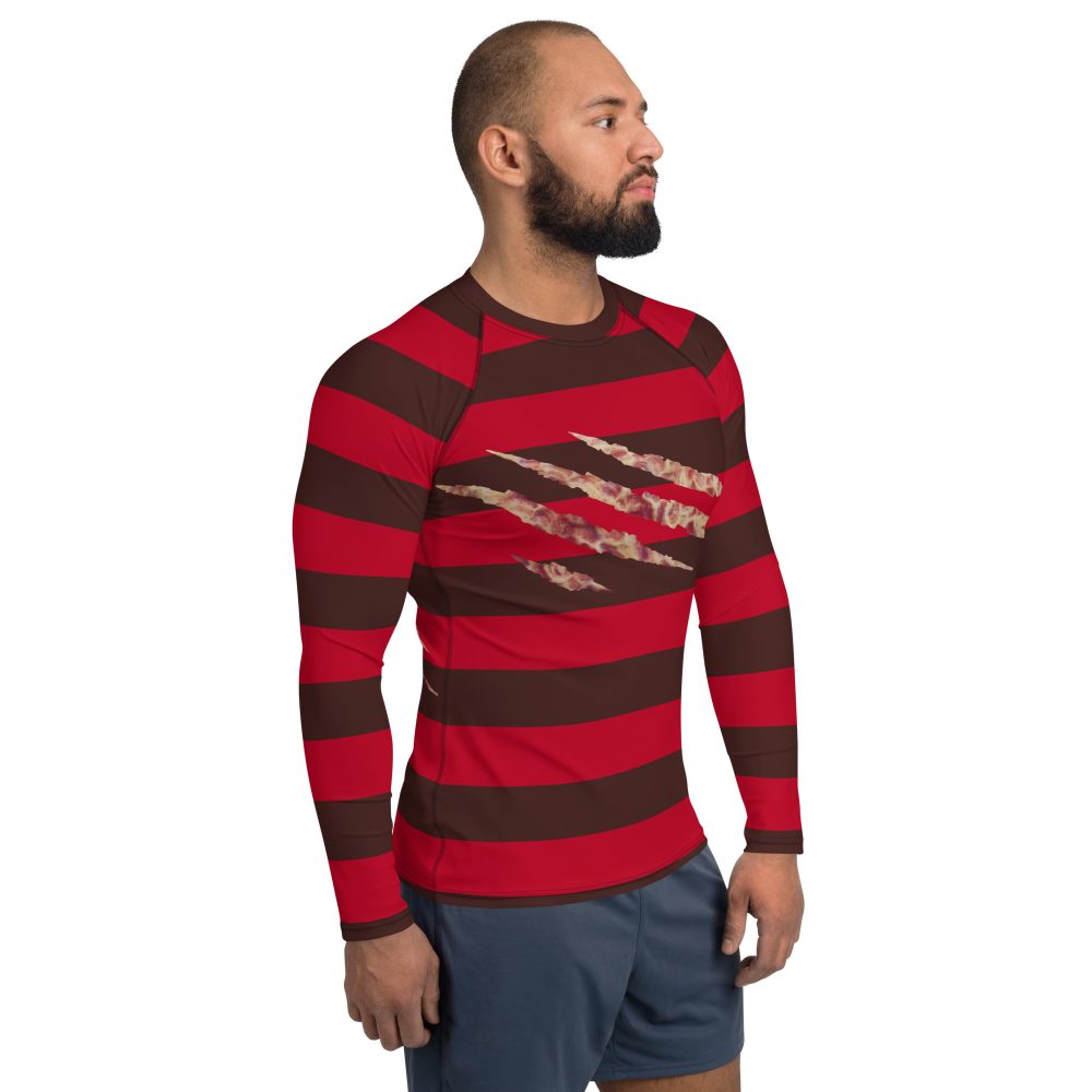 Freddy Nightmare Serial Killer Cosplay Costume Men's Rash Guard - Image 4