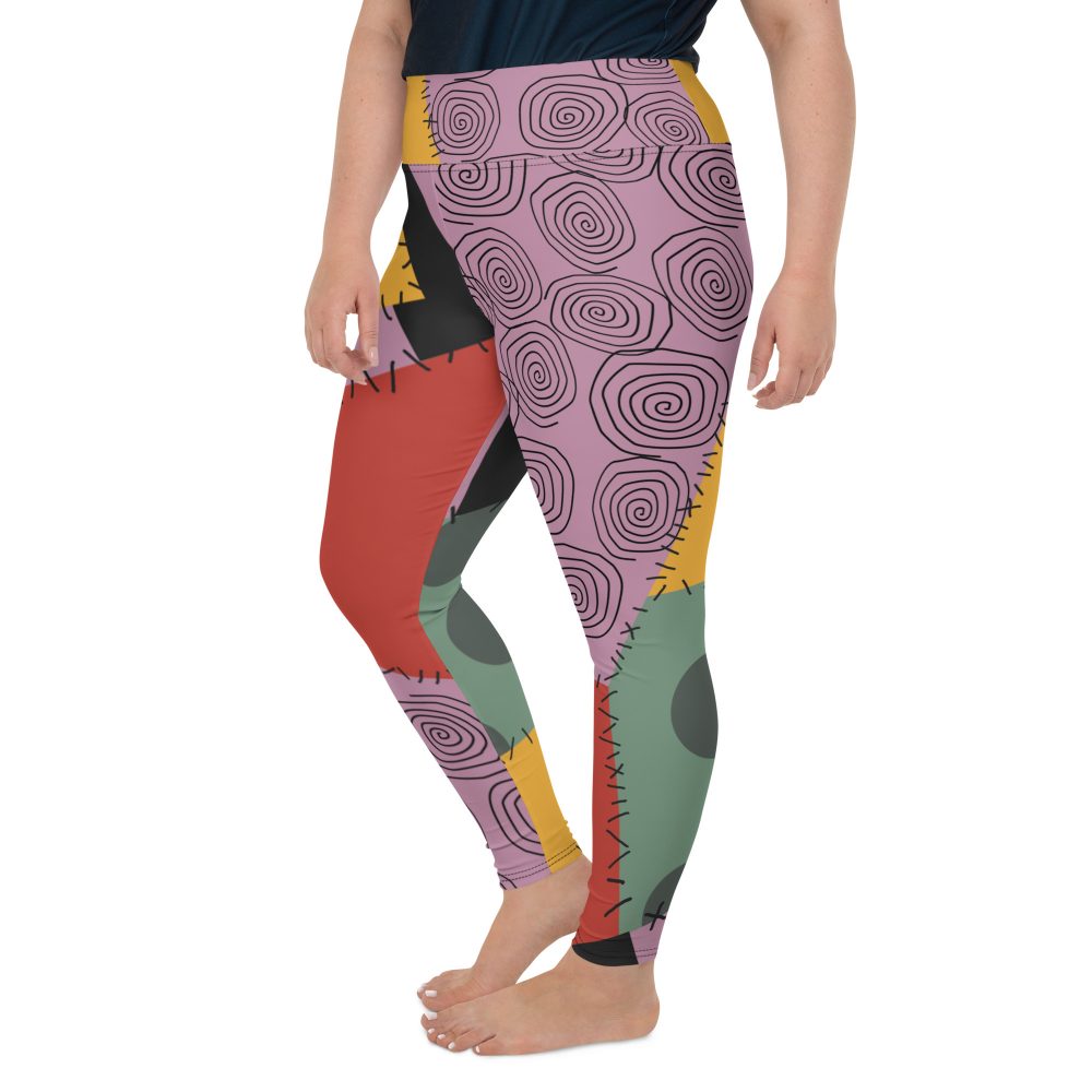 Nightmare Sally Halloween Cosplay Costume Plus Size Leggings - Image 4