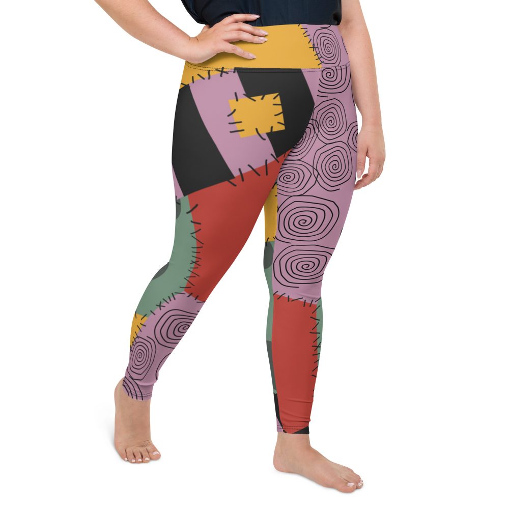 Nightmare Sally Halloween Cosplay Costume Plus Size Leggings - Image 3