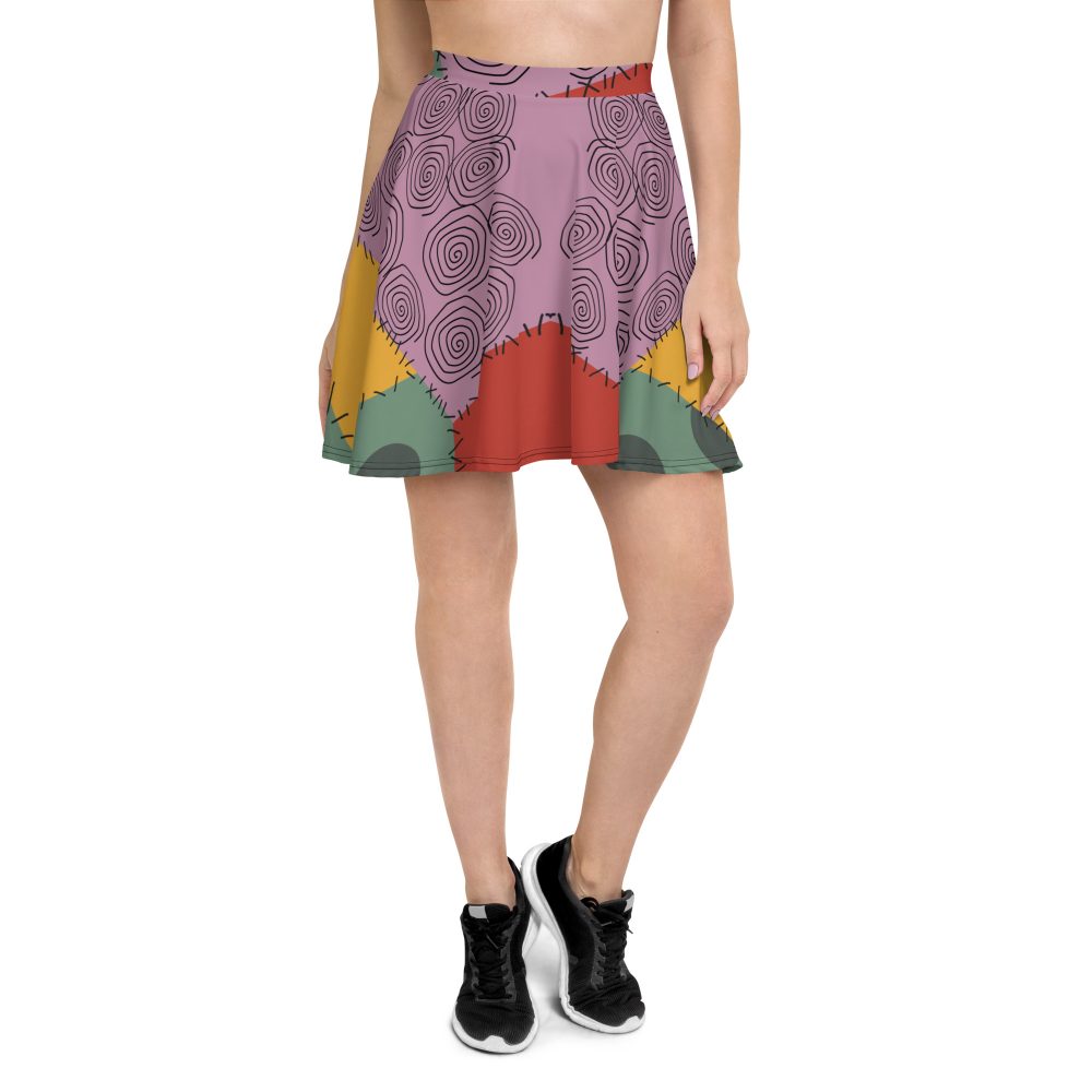 Nightmare Sally Halloween Cosplay Costume Skater Skirt