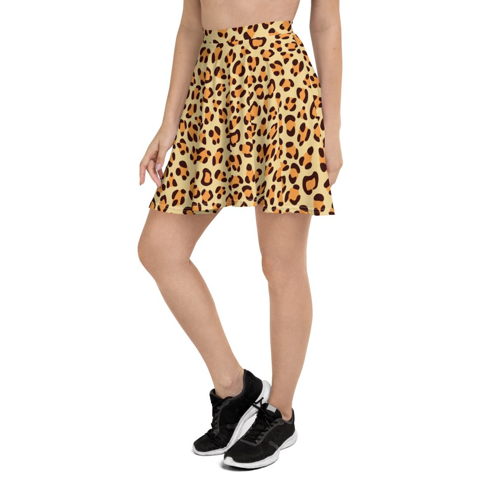 Leopard Jaguar Halloween Cosplay Costume Skater Skirt - Image 3