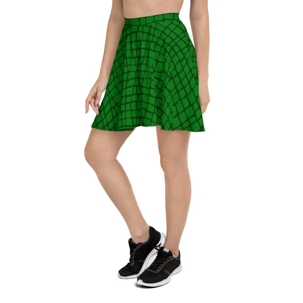 Alligator - Crocodile Halloween Cosplay Costume Skater Skirt - Image 3