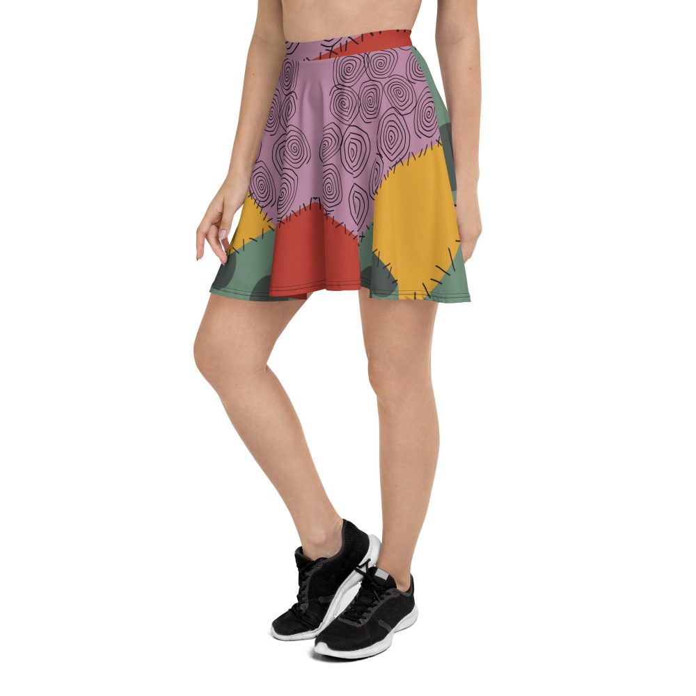 Nightmare Sally Halloween Cosplay Costume Skater Skirt - Image 3