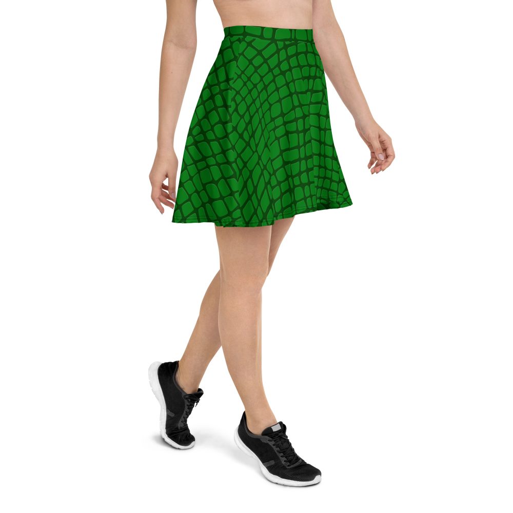 Alligator - Crocodile Halloween Cosplay Costume Skater Skirt - Image 4