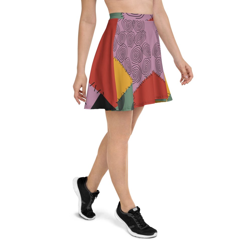 Nightmare Sally Halloween Cosplay Costume Skater Skirt - Image 4