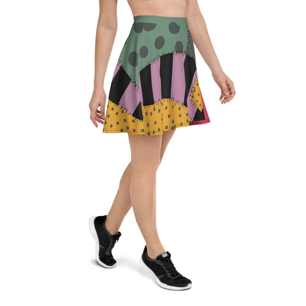 Nightmare Sally Costume Halloween Cosplay Skater Skirt - Image 4