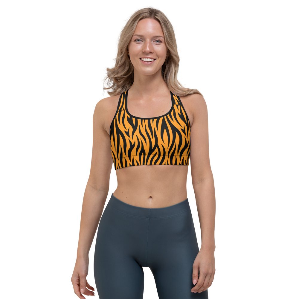 Tiger Rajah Halloween Cosplay Costume Sports bra