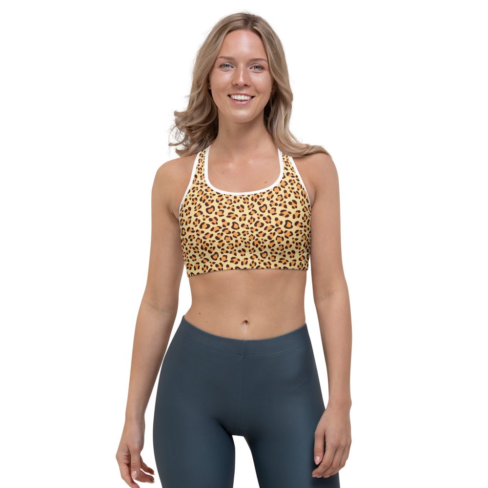 Leopard Jaguar Halloween Cosplay Costume Sports bra