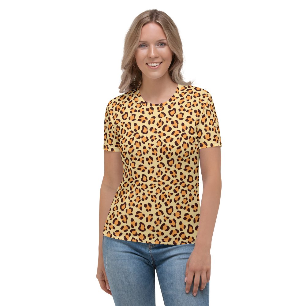 Leopard Jaguar Halloween Cosplay Costume Women's T-shirt