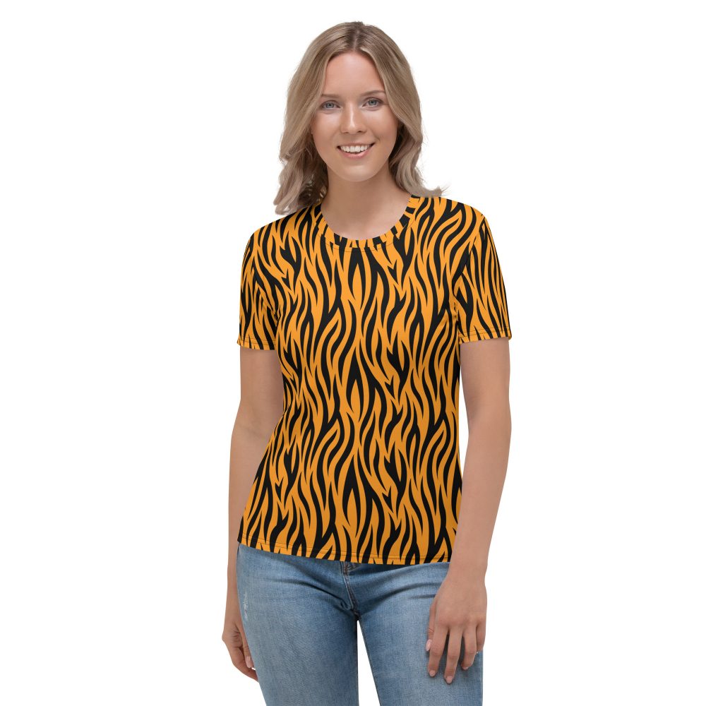 Tiger Rajah Halloween Cosplay Costume Women's T-shirt