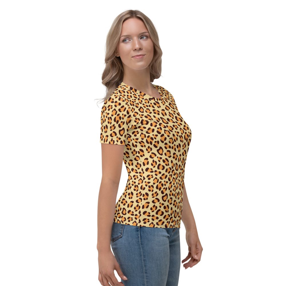 Leopard Jaguar Halloween Cosplay Costume Women's T-shirt - Image 4