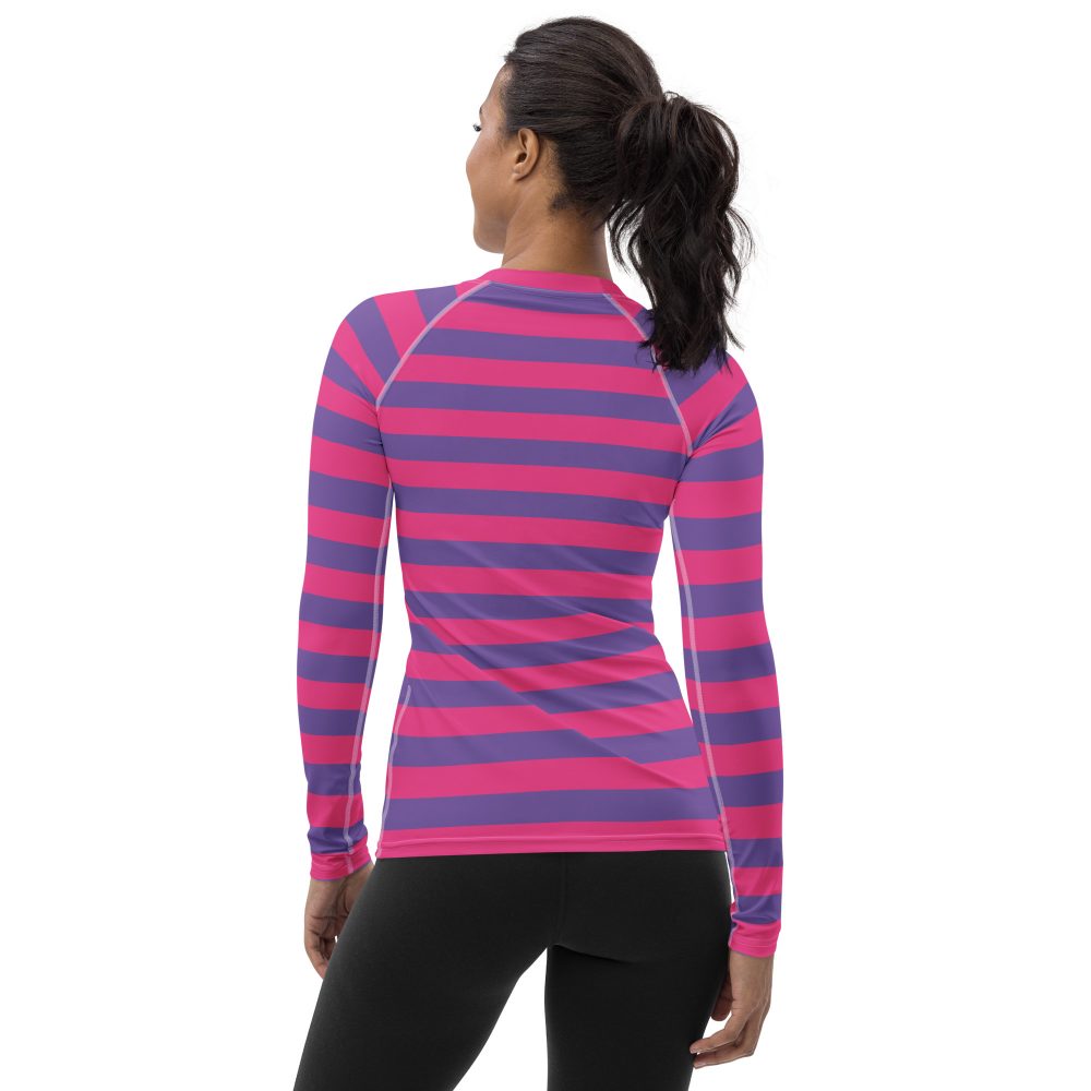 Cheshire Cat Halloween Cosplay Costume Women's Rash Guard - Image 2