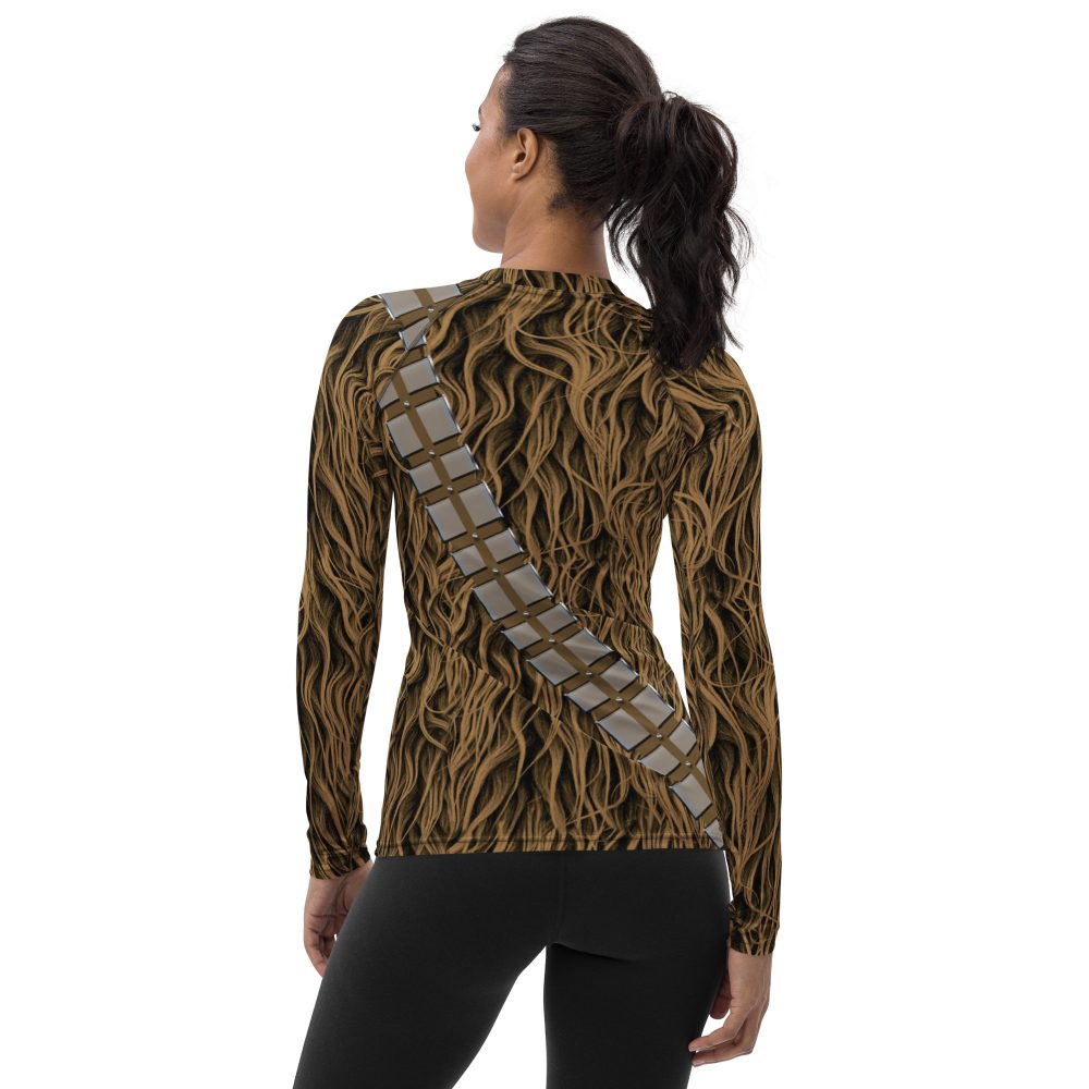 Chewbacca Chewie Halloween Cosplay Costume Women's Rash Guard - Image 2