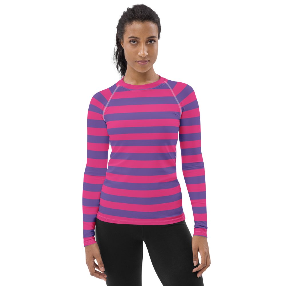 Cheshire Cat Halloween Cosplay Costume Women's Rash Guard