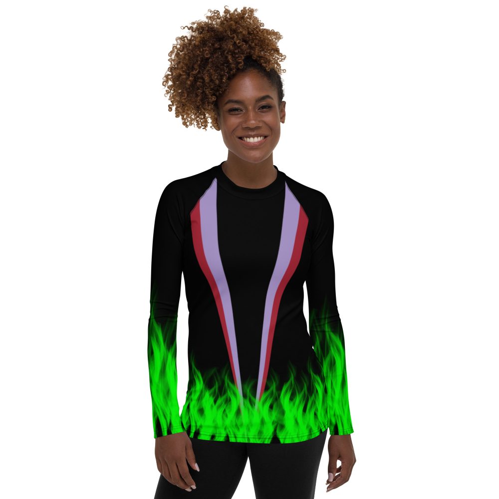 Maleficent Halloween Cosplay Costume Women's Rash Guard