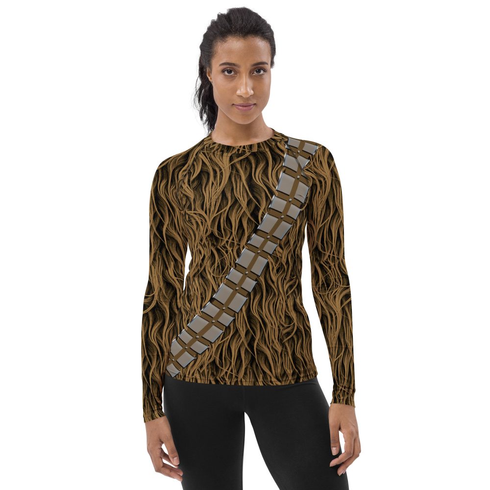 Chewbacca Chewie Halloween Cosplay Costume Women's Rash Guard