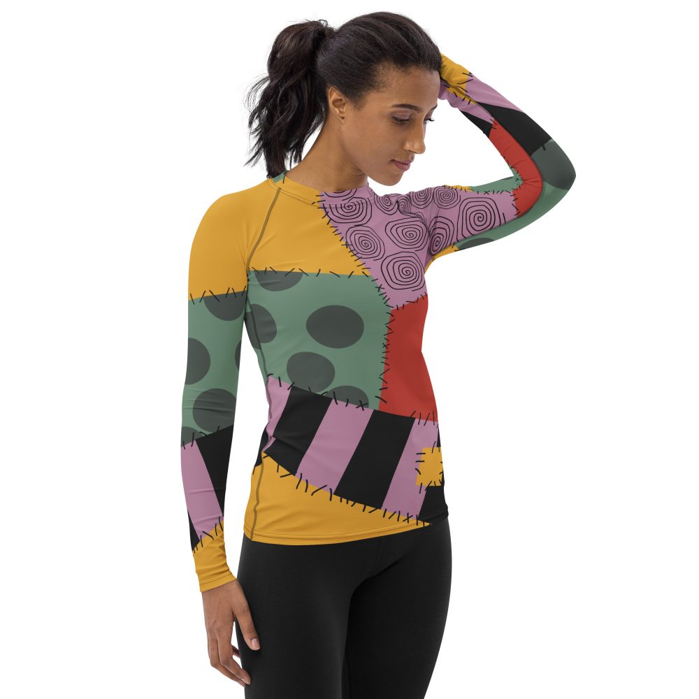 Nightmare Sally Halloween Cosplay Costume Women's Rash Guard - Image 4