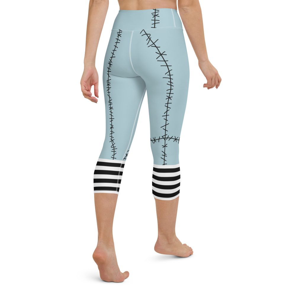 Sally Ragdoll Costume Halloween Cosplay Yoga Capri Leggings - Image 6