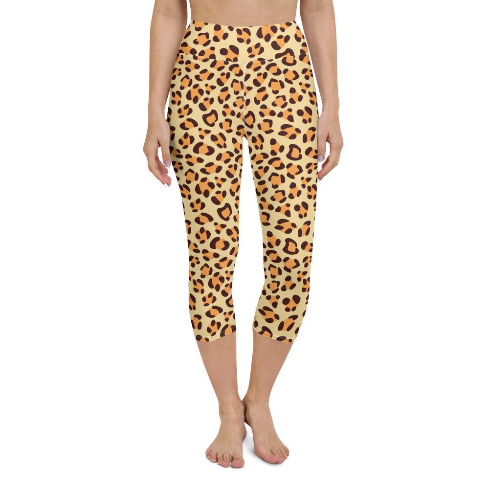 Leopard Jaguar Halloween Cosplay Costume Yoga Capri Leggings