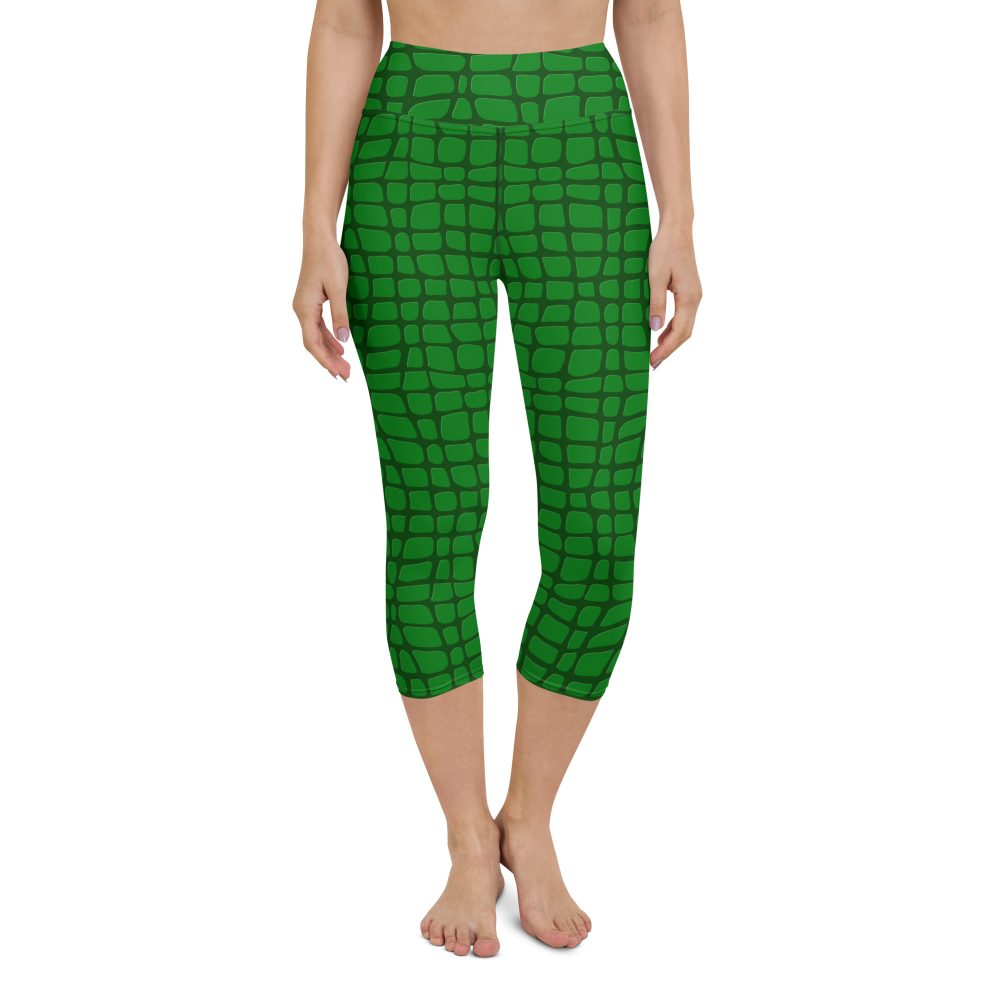 Alligator - Crocodile Halloween Cosplay Costume Yoga Capri Leggings