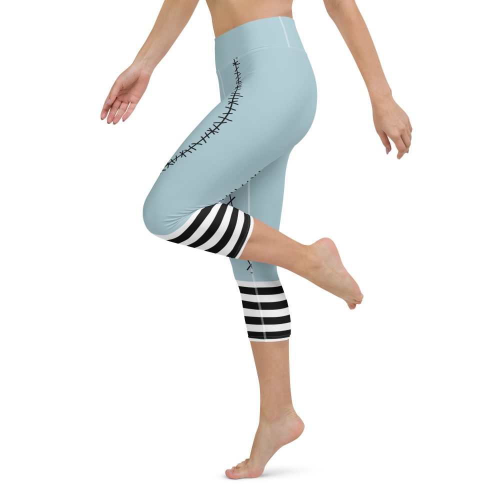 Sally Ragdoll Costume Halloween Cosplay Yoga Capri Leggings - Image 2