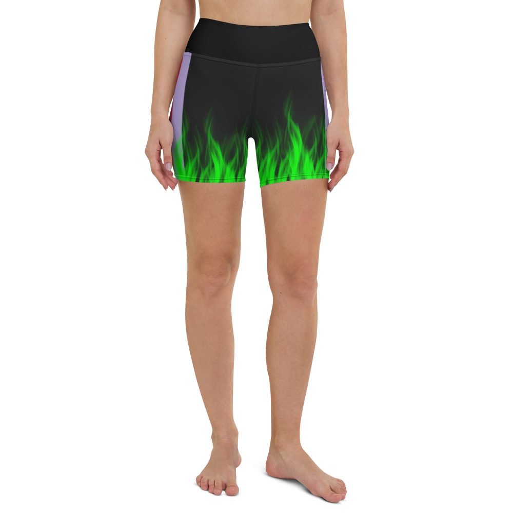 Maleficent Halloween Cosplay Costume Yoga Shorts - Image 2