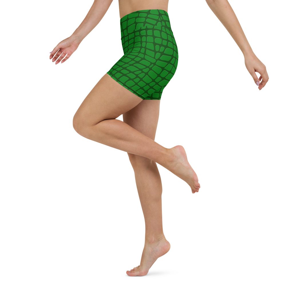 Alligator - Crocodile Halloween Cosplay Costume Yoga Shorts - Image 2