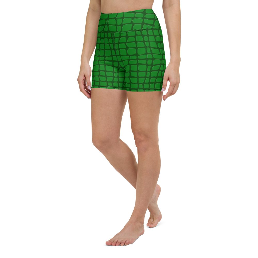 Alligator - Crocodile Halloween Cosplay Costume Yoga Shorts - Image 3